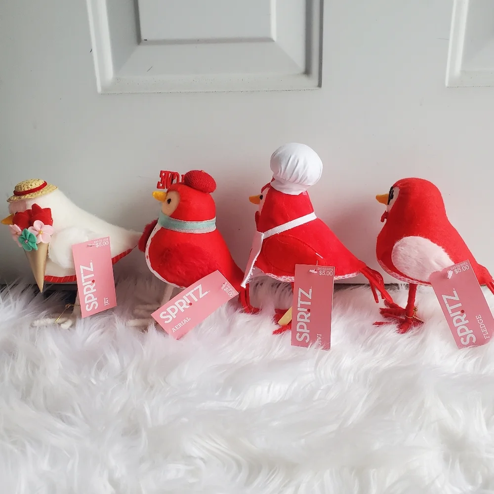 NWT Target 2023 Spritz Valentines Birds - Set of 4